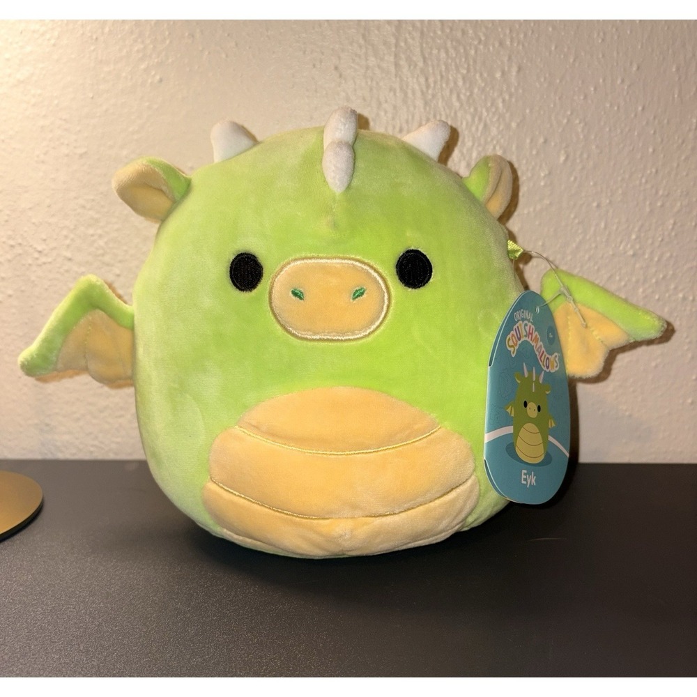 NEW Squishmallows 8" Miles The Dragon Stuffed Animal Plush Green
